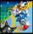 Size: 622x640 | Tagged: safe, artist:kiaraneko, miles "tails" prower, sonic the hedgehog, fox, hedgehog, sonic the hedgehog 2, 2008, abstract background, bomb, classic sonic, classic sonic (universe), classic tails, duo, looking at something, looking offscreen, male, mouth open, ring, running, signature, smile, sparkles, special stage