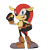 Size: 609x609 | Tagged: safe, artist:dragon22551, mighty the armadillo, armadillo, the murder of sonic the hedgehog, 2023, boots, clenched fists, ear piercing, earring, fingerless gloves, looking at viewer, male, smile, solo, standing, tmosth style