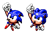 Size: 384x264 | Tagged: safe, artist:jakethespriter21, sonic the hedgehog, hedgehog, sonic spinball, 2024, classic sonic, classic sonic (universe), clenched fists, male, mid-air, redraw, simple background, smile, solo, sprite, transparent background