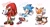 Size: 1500x800 | Tagged: safe, artist:namnumss, knuckles the echidna, miles "tails" prower, sonic the hedgehog, male, trio