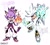 Size: 1000x900 | Tagged: safe, artist:namnumss, blaze the cat, silver the hedgehog, duo, female, male