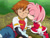 Size: 640x480 | Tagged: safe, artist:recolouradventures, amy rose, chris thorndyke, hedgehog, human, 2019, chrisamy, clothes, dress, edited screencap, female, human male, kiss, kiss edit, kiss on cheek, screencap, shipping, sonic x, straight