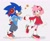 Size: 2048x1685 | Tagged: safe, artist:dogstoof, amy rose, sonic the hedgehog, alternate outfit, duo, female, male