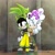 Size: 2160x2160 | Tagged: safe, artist:c0ngatime, lanolin the sheep, surge the tenrec, blushing, duo, female, lesbian, magenta wisp, shipping, side hug, surgolin