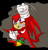 Size: 765x800 | Tagged: safe, artist:tanzillaaaa, knuckles the echidna, echidna, gloves, male, purple eyes, red fur, shoes, solo