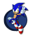 Size: 824x969 | Tagged: safe, artist:tanzillaaaa, sonic the hedgehog, hedgehog, blue fur, gloves, green eyes, male, shoes, socks, solo