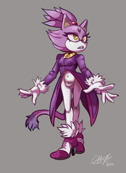Size: 1152x1584 | Tagged: safe, artist:bluwails, blaze the cat, cat, female, solo