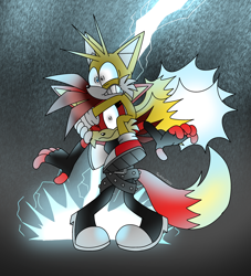 Size: 3000x3300 | Tagged: safe, artist:fartist2020, fiona fox, miles "tails" prower, lightning