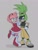 Size: 741x978 | Tagged: safe, artist:bonehearts, amy rose, surge the tenrec, duo, female, finger under chin, flirting, hand on hip, lesbian, shipping, surgamy