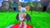 Size: 1366x768 | Tagged: safe, artist:undeadponysoldier, rouge the bat, bat, sonic adventure 2, 3d, chao garden, clouds, daytime, female, gameboy advance, garry's mod, gmod, grass, palm tree, solo, thinking, tree, water, waterfall