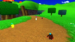 Size: 1366x768 | Tagged: safe, artist:undeadponysoldier, chao, sonic adventure 2, 3d, chao race, dark chao, garry's mod, gmod, racing