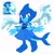 Size: 2048x2048 | Tagged: safe, artist:kanayanga, dolphin, female, lapis lazuli, mobianified, solo, steven universe (series)