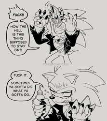 Size: 682x767 | Tagged: safe, artist:scourgefrontier, scourge the hedgehog
