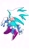 Size: 1207x2048 | Tagged: safe, artist:5d_yk5302, sonic the hedgehog, 2025, classic sonic, classic sonic (universe), frown, looking offscreen, mid-air, simple background, solo, white background