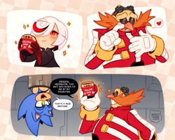 Size: 4096x3277 | Tagged: safe, artist:2003nekotenshi, robotnik, sage, sonic the hedgehog, sonic frontiers, father's day