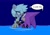 Size: 2048x1431 | Tagged: safe, artist:fernsstories, espio the chameleon, tangle the lemur, lemur, chameleon, dialogue, duo, english text, espio x tangle, shipping, straight