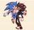 Size: 1906x1668 | Tagged: safe, artist:fwoompie, shadow the hedgehog, sonic the hedgehog, 2025, bisexual, bisexual pride, duo, face paint, gay, holding each other, mlm pride, nonbinary, nonbinary pride, pride, shadow x sonic, shipping, smile, standing, t4t, tongue out, top surgery scars, trans male, trans pride, transgender, wagging tail, yellow sclera
