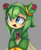 Size: 1787x2181 | Tagged: safe, artist:hedgester, cosmo the seedrian, seedrian, 2024, female, grey background, looking offscreen, mouth open, open mouth, shading practice, signature, simple background, smile, solo
