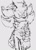 Size: 404x559 | Tagged: safe, artist:inkedhorror, shadow the hedgehog, hedgehog, 2025, chest fluff, clothes, frown, jacket, line art, looking offscreen, male, open jacket, pants, sketch, solo, standing