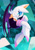 Size: 1454x2048 | Tagged: safe, artist:mrsheo, rouge the bat, bat, 2025, abstract background, female, lineless, signature, solo