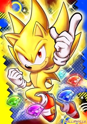 Size: 1748x2480 | Tagged: safe, artist:slliphylla, sonic the hedgehog, super sonic, super form