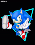 Size: 827x1054 | Tagged: safe, artist:nonicpower, sonic the hedgehog, hedgehog, male, solo