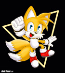 Size: 847x943 | Tagged: safe, artist:nonicpower, miles "tails" prower, fox, male, solo