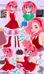 Size: 1226x2048 | Tagged: safe, artist:roisuhanah, amy rose