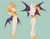 Size: 1800x1400 | Tagged: suggestive, artist:luciacas_tillo, rouge the bat, bat, featureless breasts, featureless crotch, female, nudity, solo