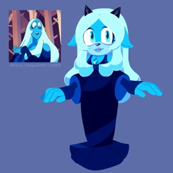 Size: 2048x2048 | Tagged: safe, artist:kanayanga, sheep, blue diamond, mobianified, steven universe (series)