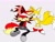 Size: 2048x1536 | Tagged: safe, artist:fartist2020, fiona fox, miles "tails" prower, fox, bandage, duo, female, male