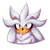 Size: 800x800 | Tagged: safe, artist:justdisturbiaa, silver the hedgehog, hedgehog, 2023, blushing, bust, chest fluff, frown, male, signature, simple background, solo, white background