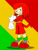 Size: 828x1104 | Tagged: safe, artist:nashiothepenguin, knuckles the echidna, human, abstract background, humanized, partially humanized, solo