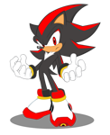 Size: 827x1016 | Tagged: safe, artist:trungtranhaitrung, shadow the hedgehog, hedgehog, flat colors, male, simple background, solo, transparent background