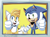Size: 2732x2048 | Tagged: safe, artist:pokmanhia, miles "tails" prower, sonic the hedgehog, 2025, abstract background, double thumbs up, duo, fangs, looking at viewer, mouth open, open smile, reaching towards the viewer, signature, smile, smiling at viewer, standing, thumbs up