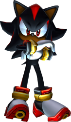 Size: 1084x1860 | Tagged: safe, artist:blackeditsgalore, editor:blackeditsgalore, shadow the hedgehog, sonic adventure 2, 2023, 3d, arms folded, edit, looking at viewer, no mouth, simple background, solo, standing, transparent background