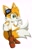 Size: 1800x2789 | Tagged: safe, artist:montyth, miles "tails" prower, fox, female, gender swap, goggles, simple background, solo, stockings, white background