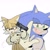 Size: 2000x2000 | Tagged: semi-grimdark, artist:5h0w1sh, miles "tails" prower, sonic the hedgehog, fox, hedgehog, 2024, crying, duo, gun, gun to head, looking at viewer, male, mouth open, simple background, suicide, tears, white background