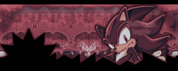 Size: 1000x400 | Tagged: safe, editor:fluffettis, shadow the hedgehog, 2025, abstract background, edit, header, signature, solo, watermark
