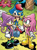 Size: 150x202 | Tagged: safe, espio the chameleon, chameleon, liza the chameleon, low res, official artwork, standing, trio, valdez the chameleon
