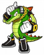 Size: 150x189 | Tagged: safe, artist:yuji uekawa, vector the crocodile, low res, official artwork