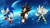 Size: 1920x1080 | Tagged: safe, artist:soniclover82, shadow the hedgehog, silver the hedgehog, sonic the hedgehog, hedgehog, 2024, abstract background, male, space, star (sky), trio, wallpaper