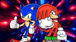 Size: 1192x670 | Tagged: safe, artist:soniclover82, knuckles the echidna, sonic the hedgehog