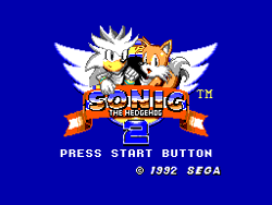 Size: 256x192 | Tagged: safe, artist:creepertoscano, miles "tails" prower, silver the hedgehog, 2023, classic silver, classic tails, clenched fist, duo, english text, looking at viewer, pixel art, smile, sonic the hedgehog 2 (8bit), sprite, text, title screen
