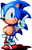 Size: 325x505 | Tagged: safe, artist:mpdacey, sonic the hedgehog, hedgehog, sonic mania, 2016, classic sonic, classic sonic (universe), hand on hip, male, pixel art, redraw, shadow (lighting), simple background, smile, smiling at viewer, solo, sprite, standing, transparent background, wagging finger