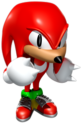 Size: 800x1229 | Tagged: safe, artist:arcadeplay, knuckles the echidna, 2020, 3d, classic knuckles, looking at viewer, redraw, simple background, solo, sonic and knuckles (1994), standing, transparent background