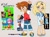 Size: 1680x1233 | Tagged: safe, artist:risziarts, chris thorndyke, maria robotnik, human, beige background, chrisabetes, cute, duo, mariabetes, outline, reference inset, simple background