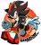 Size: 1150x1260 | Tagged: safe, artist:sparckleth, shadow the hedgehog, 2025, abstract background, character name, frown, looking offscreen, outline, solo, text, walking, white outline