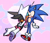 Size: 1773x1539 | Tagged: safe, artist:sonicbarbie, rouge the bat, sonic the hedgehog, 2024, abstract background, age difference, dubious consent, duo, exclamation mark, eyes closed, female, flying, heart, heart background, kiss, kiss on lips, male, shipping, shrunken pupils, sonouge, standing, straight, surprise kiss, surprised, underage, wide eyes