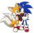 Size: 1600x1546 | Tagged: safe, artist:montyth, miles "tails" prower, sonic the hedgehog, fox, hedgehog, 2025, age difference, arm around shoulders, blushing, chocolate, chocolate box, couple, cute, duo, gay, heart, holding something, looking at each other, male, mouth open, one eye closed, shipping, simple background, smile, sonic x style, sonic x tails, standing, transparent background, valentine's day, wink